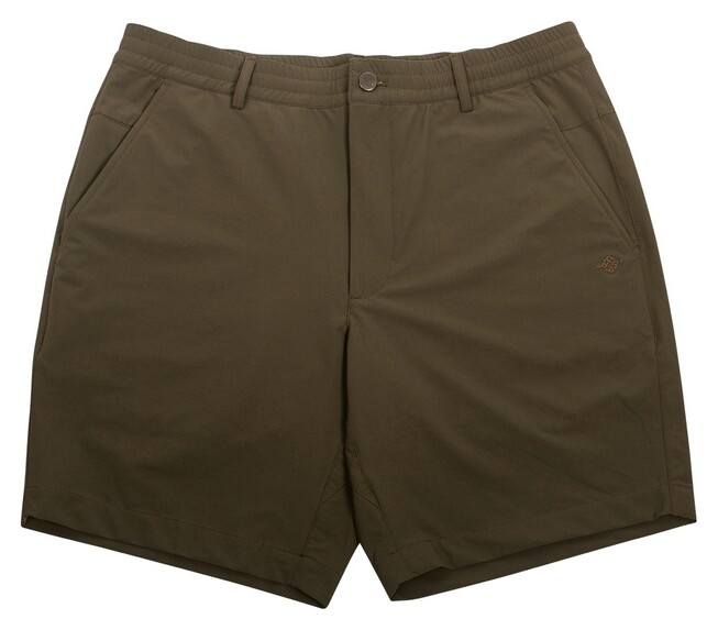 Baileys Uni Color Flat-Front Bermuda Olijf Groen
