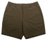 Baileys Uni Color Flat-Front Bermuda Olijf Groen