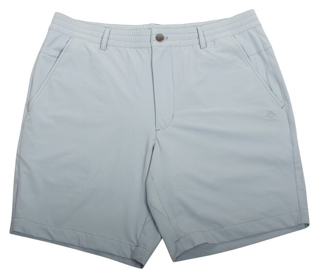 Baileys Uni Color Flat-Front Bermuda Pastel Blauw