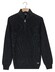 Baileys Uni Color Half Zip Fine Structure Trui Navy