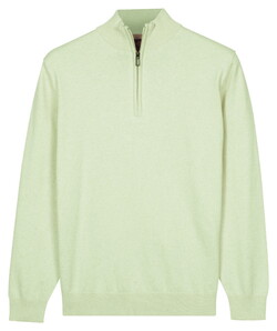 Baileys Uni Color Half Zip Pima Cotton Pullover Soft Green