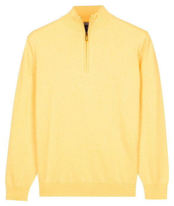 Baileys Uni Color Half Zip Pima Cotton Trui Maisgeel