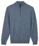Baileys Uni Color Half Zip Pima Cotton Trui Riviera Blue