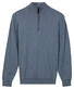 Baileys Uni Color Half Zip Pima Cotton Trui Riviera Blue