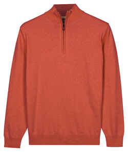 Baileys Uni Color Half Zip Pima Cotton Trui Terra