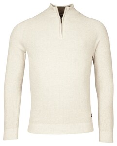 Baileys Uni Color Half Zip Raglan Sleeves Rib Knit Pullover Kitt Melange