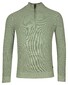 Baileys Uni Color Half Zip Raglan Sleeves Rib Knit Trui Misty Green Melange