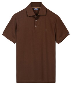Baileys Uni Color Jersey Cotton Blend Polo Bruin