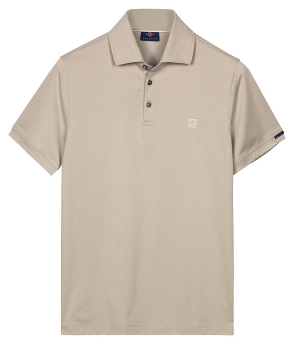 Baileys Uni Color Jersey Cotton Blend Polo Midden Grijs