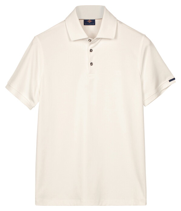 Baileys Uni Color Jersey Cotton Blend Polo Wit