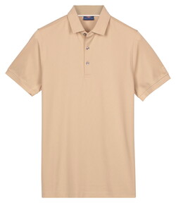 Baileys Uni Color Jersey Cotton Blend Polo Zand