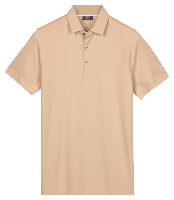 Baileys Uni Color Jersey Cotton Blend Polo Zand