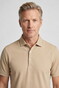 Baileys Uni Color Jersey Cotton Blend Polo Zand