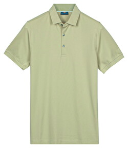 Baileys Uni Color Jersey Cotton Blend Poloshirt Misty Green