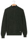 Baileys Uni Color Structure Knit Half Zip Collar Trui Donker Groen