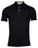 Baileys Uni Color Subtle Contrast Detail Piqué Polo Navy
