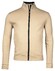 Baileys Uni Color Sweat Cardigan Zip Vest Beige