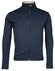 Baileys Uni Color Sweat Cardigan Zip Vest Dark Blue