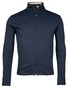 Baileys Uni Color Sweat Cardigan Zip Vest Dark Blue