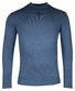 Baileys Uni Color Turtleneck Cotton Single Knit Pullover Denim Blue