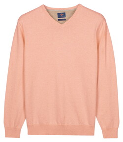 Baileys Uni Color V-Neck Pima Cotton Trui Dusty Rose