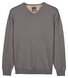 Baileys Uni Color V-Neck Pima Cotton Trui Steel Grey
