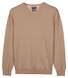 Baileys Uni Color V-Neck Pima Cotton Trui Taupe