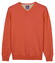 Baileys Uni Color V-Neck Pima Cotton Trui Terra