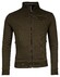 Baileys Uni Color Waffle Texture Interlock Sweat Zip Vest Donker Groen