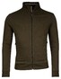 Baileys Uni Color Waffle Texture Interlock Sweat Zip Vest Donker Groen