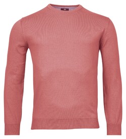 Baileys Uni Crew Neck Single Knit Pima Cotton Pullover Salmon