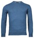 Baileys Uni Crew Neck Single Knit Pima Cotton Trui Denim Blue