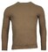 Baileys Uni Crew Neck Single Knit Pima Cotton Trui Donker Zand