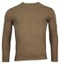 Baileys Uni Crew Neck Single Knit Pima Cotton Trui Donker Zand