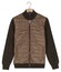 Baileys Uni Fine Texture Cotton Fullzip Horizontal Quilted Vest Bruin