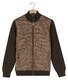 Baileys Uni Fine Texture Cotton Fullzip Horizontal Quilted Vest Bruin