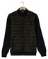 Baileys Uni Fine Texture Cotton Fullzip Horizontal Quilted Vest Navy