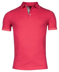 Baileys Uni Piqué Subtle Contrast Polo Mid Cerise