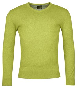 Baileys Uni V-Neck Cotton Single Knit Trui Pastel Lime