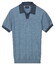 Baileys V-Collar No Button Single Jersey Knit Polo Riviera Blue