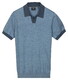 Baileys V-Collar No Button Single Jersey Knit Poloshirt Riviera Blue