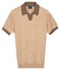 Baileys V-Collar No Button Single Jersey Knit Poloshirt Sand