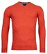 Baileys V-Hals Single Knit Pima Cotton Trui Dark Coral Melange