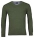 Baileys V-Hals Single Knit Pima Cotton Trui Donker Groen