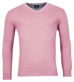 Baileys V-Hals Single Knit Pima Cotton Trui Lilac Melange