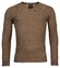 Baileys V-Neck Allover 2-Tone Structure Knit Trui Taupe