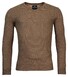 Baileys V-Neck Allover 2-Tone Structure Knit Trui Taupe
