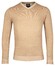 Baileys V-Neck Body And Sleeves Two-Tone Structure Jacquard Trui Donker Zand