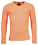 Baileys V-Neck Body And Sleeves Two-Tone Structure Jacquard Trui Mid Orange