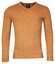 Baileys V-Neck Cotton 2-Tone Jacquard Trui Ochre Melange